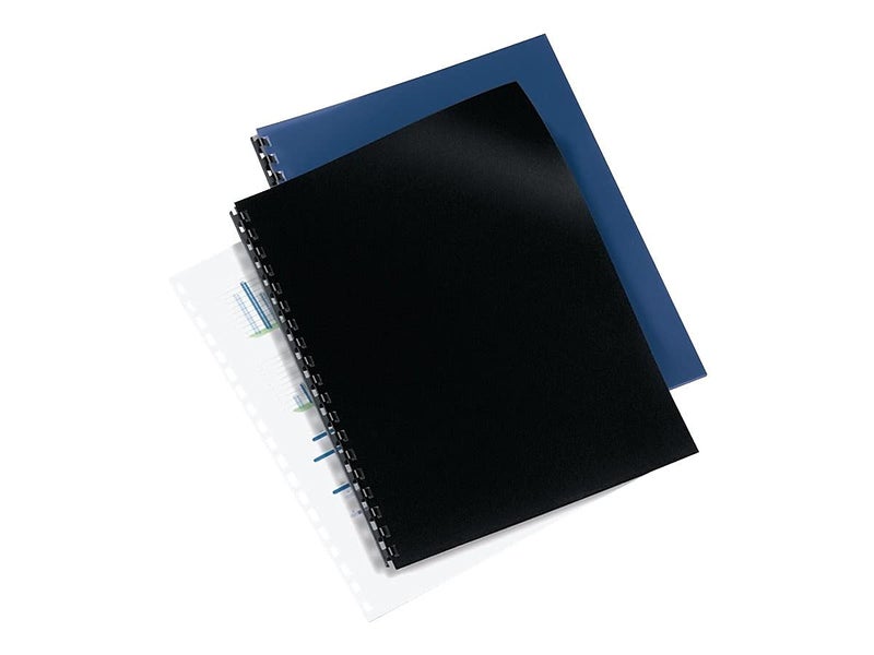 GBC Solids Standard Presentation Covers, Non-Window, Square Corners, Black, 50 Pieces Per Box (2514493) - Image 2